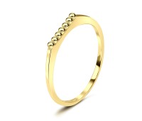 Gold Plated Silver Rings NSR-2878-GP